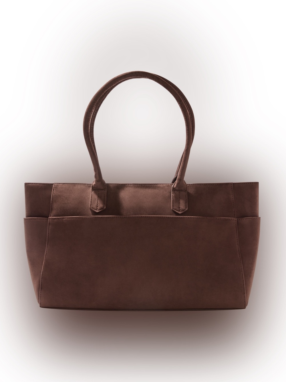 Mali & Lili Faux Suede Brown Tote NEW WITH TAGS